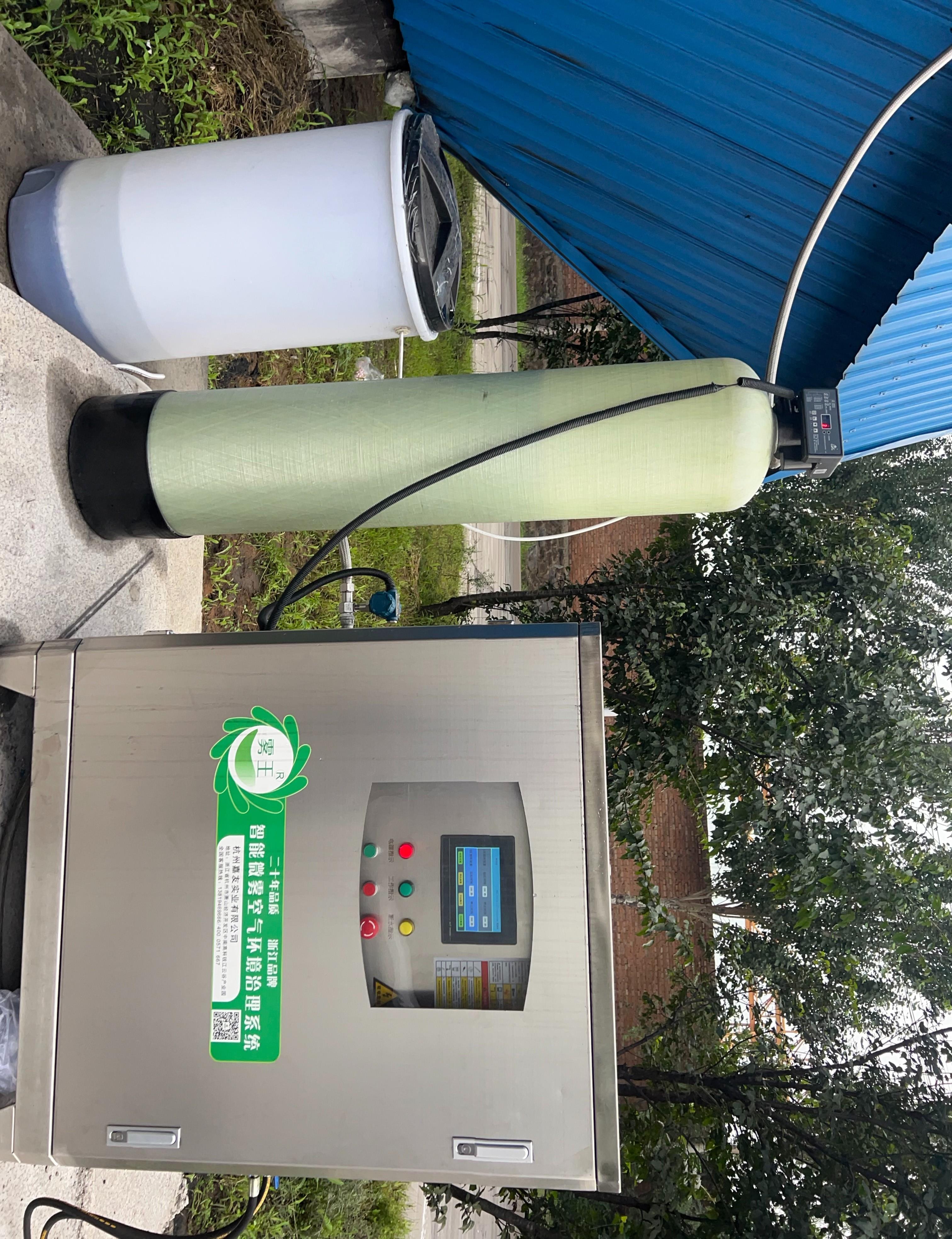 喜上喜水泥厂料棚喷雾降尘系统案例介绍